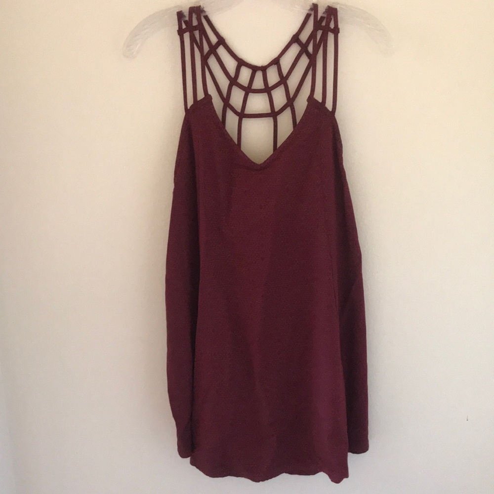 RVCA maroon sundress